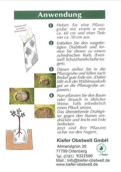Wühlmauskörbe